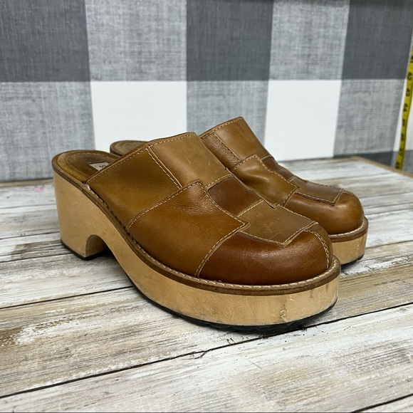 Steve Madden Curlie 90s Y2K Patchwork Platform Clog - Picture 2 of 14